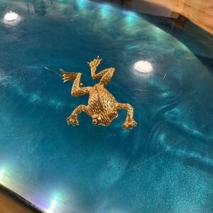 Vintage‎ St. John Frog Brooch